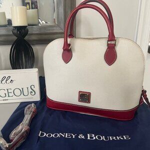 Dooney & Bourke Pebble Grain Zip Zip Satchel